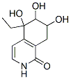 1(2H)-Isoquinolinone, 5-ethyl-5,6,7,8-tetrahydro-5,6,7-trihydroxy- (9CI) Structure