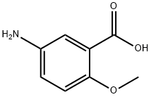 5-AMINO-2-METHOXYBENZOIC ACID 구조식 이미지