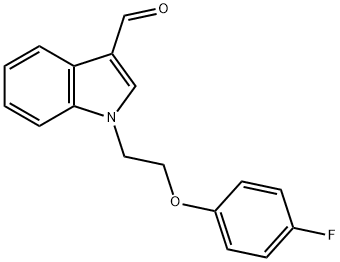 1-[2-(4-FLUOROPHENOXY)ETHYL]-1H-INDOLE-3-CARBALDEHYDE Structure