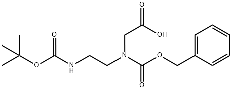 Z-N-(N-BETA-BOC-AMINOETHYL)-GLY-OH 구조식 이미지