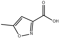5-Methylisoxazole-3-carboxylic acid 구조식 이미지