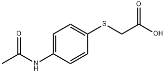 {[4-(ACETYLAMINO)PHENYL]THIO}ACETIC ACID Structure