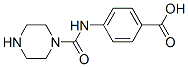 Benzoic acid, 4-[(1-piperazinylcarbonyl)amino]- (9CI) Structure