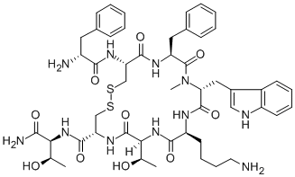 340821-13-8 (D-PHE5,CYS6,11,N-ME-D-TRP8)-SOMATOSTATIN-14 (5-12) AMIDE