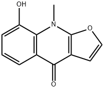 Furo[2,3-b]quinolin-4(9H)-one,  8-hydroxy-9-methyl- Structure