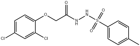 N'-[2-(2,4-dichlorophenoxy)acetyl]-4-methylbenzenesulfonohydrazide 구조식 이미지