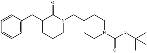 1-Boc-4-(3-benzyl-2-oxopiperidin-1-ylMethyl)piperidine Structure