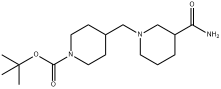 1-Boc-4-(3-carbaMoylpiperidin-1-ylMethyl)piperidine Structure