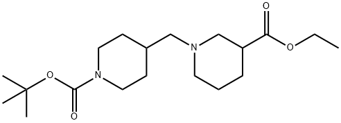 Ethyl 3-(1-Boc-piperidin-4-ylMethyl)piperidine-1-carboxylate Structure