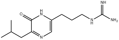 1-[3-[1,6-Dihydro-5-(2-methylpropyl)-6-oxopyrazin-1-yl]propyl]guanidine 구조식 이미지