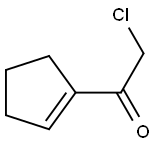 Ethanone, 2-chloro-1-(1-cyclopenten-1-yl)- (9CI) Structure