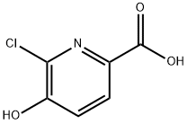 2-Pyridinecarboxylic  acid,  6-chloro-5-hydroxy- 구조식 이미지