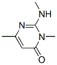 4(3H)-Pyrimidinone, 3,6-dimethyl-2-(methylamino)- (9CI) Structure