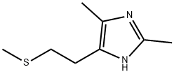 1H-Imidazole,  2,4-dimethyl-5-[2-(methylthio)ethyl]- Structure