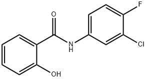 N-(3-chloro-4-fluorophenyl)-2-hydroxybenzamide Structure