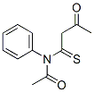 Acetamide,  N-(3-oxo-1-thioxobutyl)-N-phenyl- Structure