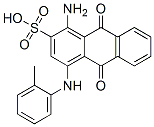 1-amino-9,10-dihydro-9,10-dioxo-4-o-toluidinoanthracene-2-sulphonic acid Structure