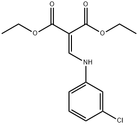 diethyl [(m-chloroanilino)methylene]malonate 구조식 이미지
