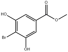 메틸4-브로모-3,5-디하이드록시-벤조에이트 구조식 이미지