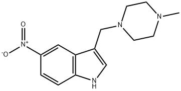 3-[(4-Methyl-1-piperazinyl)methyl]-5-nitro-1H-indole Structure