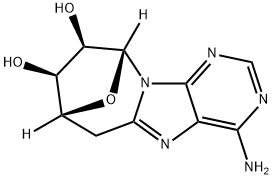 5'-DEOXY-8,5'-사이클로아데노신 구조식 이미지