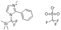 1-TRIMETHYLSILYL-DIFLUOROMETHYL-2-PHENYL-3-METHYLIMIDAZOLIUM TRIFLATE Structure