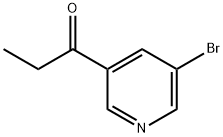 1-(5-bromo-3-pyridinyl)-1-propanone Structure