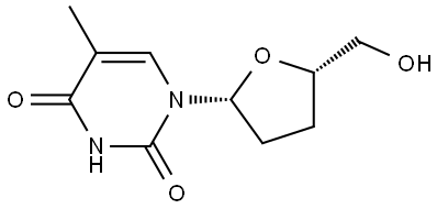 2',3'-Dideoxythymidine Structure