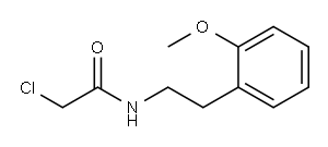 2-CHLORO-N-[2-(2-METHOXYPHENYL)ETHYL]ACETAMIDE 구조식 이미지