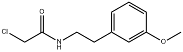 2-클로로-N-[2-(3-메톡시페닐)에틸]-아세트아미드 구조식 이미지