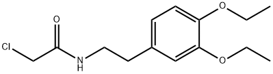 2-클로로-N-[2-(3,4-디에톡시-페닐)-에틸]-아세트아미드 구조식 이미지