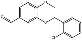 3-[(2-CHLOROBENZYL)OXY]-4-METHOXYBENZALDEHYDE Structure