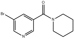 5-BROMO-3-(PIPERIDIN-1-YLCARBONYL)PYRIDINE Structure