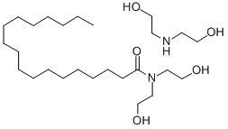 N,N-bis(2-hydroxyethyl)stearamide, compound with 2,2'-iminodiethanol (1:1) Structure