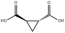 (1R,2R)-1,2-Cyclopropanedicarboxylic acid Structure