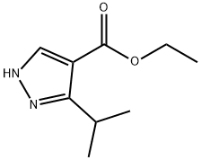 ETHYL-3-ISOPROPYL PYRAZOLE-4-CARBOXYLATE Structure