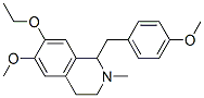 7-Ethoxy-1,2,3,4-tetrahydro-6-methoxy-1-(p-methoxybenzyl)-2-methylisoquinoline 구조식 이미지