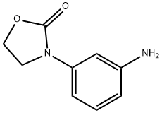 3-(3-아미노페닐)-1,3-옥사졸리딘-2-온(염분데이터:무료) 구조식 이미지