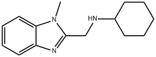 시클로헥실-(1-메틸-1H-벤조이미다졸-2-일메틸)-아민 구조식 이미지