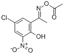 에타논,1-(5-클로로-2-하이드록시-3-니트로페닐)-,O-아세틸록심 구조식 이미지