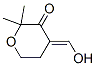 2H-Pyran-3(4H)-one, dihydro-4-(hydroxymethylene)-2,2-dimethyl- (9CI) Structure