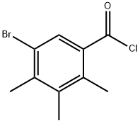 5-BROMO-2,3,4-TRIMETHYLBENZOYL CHLORIDE Structure