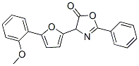 5(4H)-Oxazolone,  4-[5-(2-methoxyphenyl)-2-furanyl]-2-phenyl- Structure