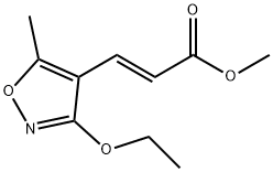2-Propenoicacid,3-(3-ethoxy-5-methyl-4-isoxazolyl)-,methylester,(2E)-(9CI) 구조식 이미지