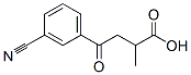 4-(3-Cyanophenyl)-2-methyl-4-oxobutyric acid Structure