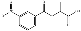 2-Methyl-4-(3-nitrophenyl)-4-oxobutyric acid Structure