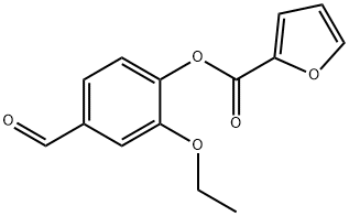 2-ETHOXY-4-FORMYLPHENYL 2-FUROATE 구조식 이미지