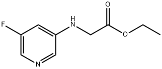 Glycine, N-(5-fluoro-3-pyridinyl)-, ethyl ester (9CI) Structure