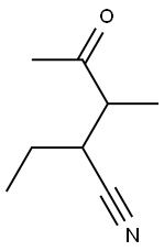 Pentanenitrile, 2-ethyl-3-methyl-4-oxo- (9CI) Structure