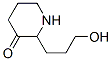 3-Piperidinone, 2-(3-hydroxypropyl)- (9CI) Structure